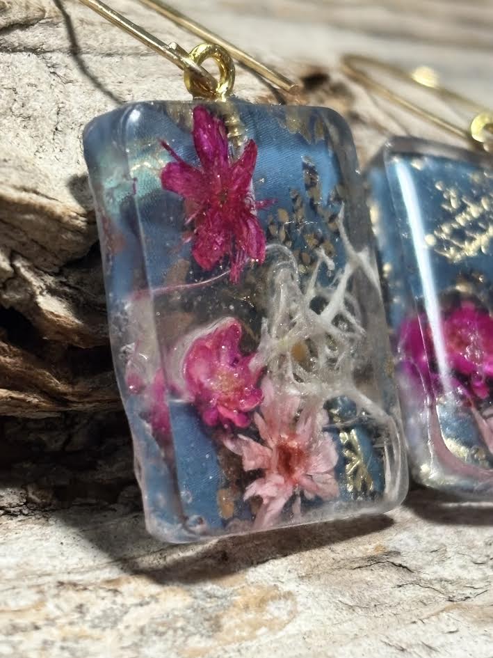 Washi Meadow Botanical Earrings