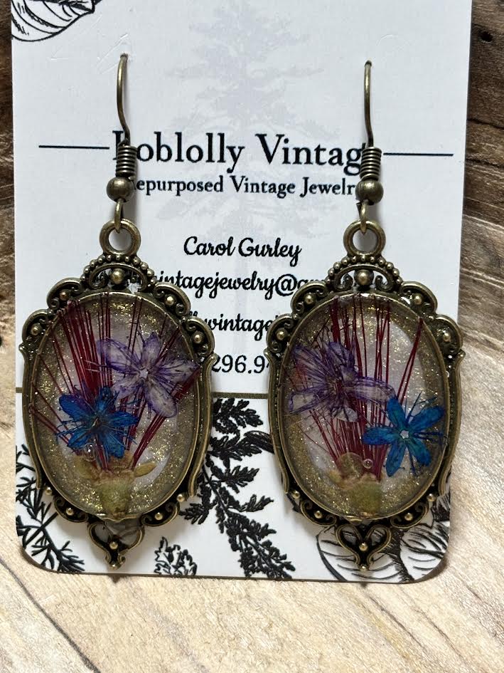 Crimson Meadowlight Earrings