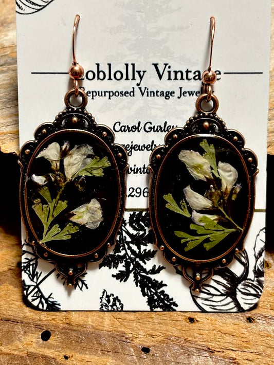 Wildflower Cameo Earrings