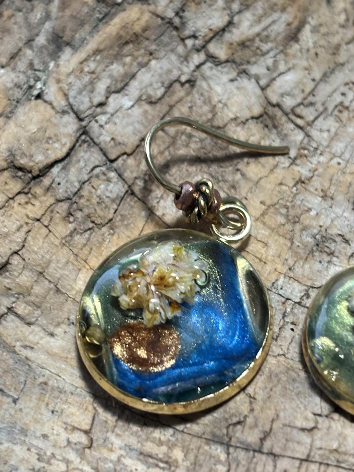 Ocean & Amber Whispers Earrings