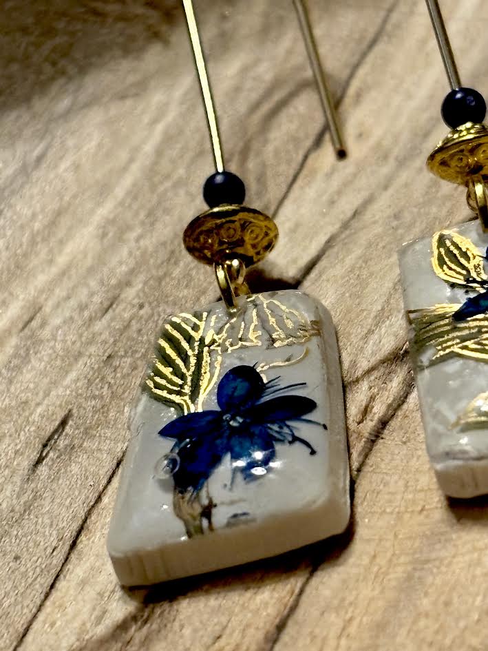 Blue in Bloom Earrings