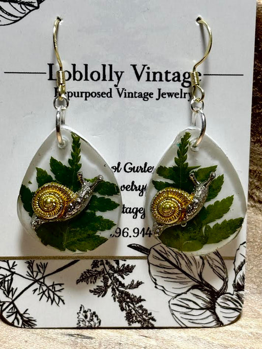 Woodland Snail Earrings