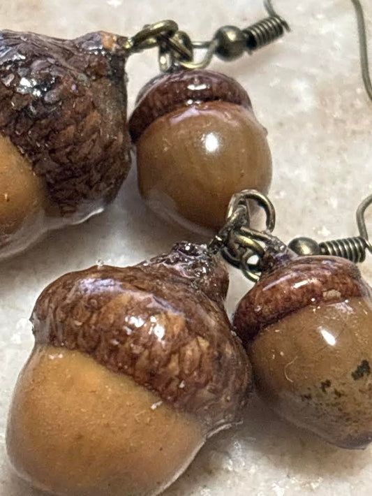 Woodland Acorn Drop Earrings