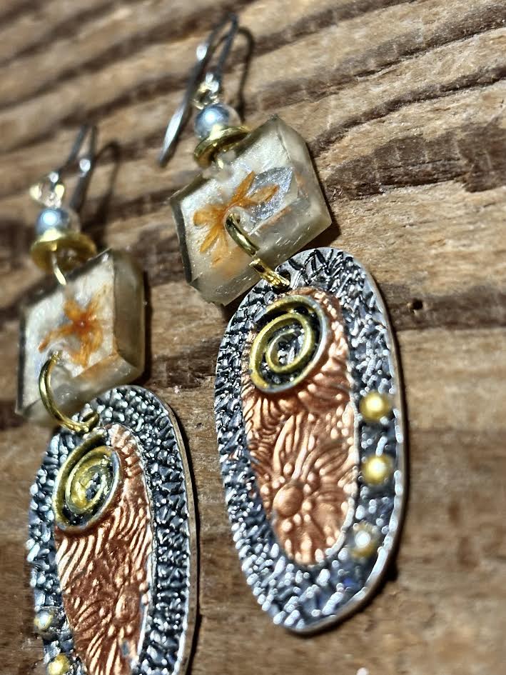 Sandalwood Relic Earrings