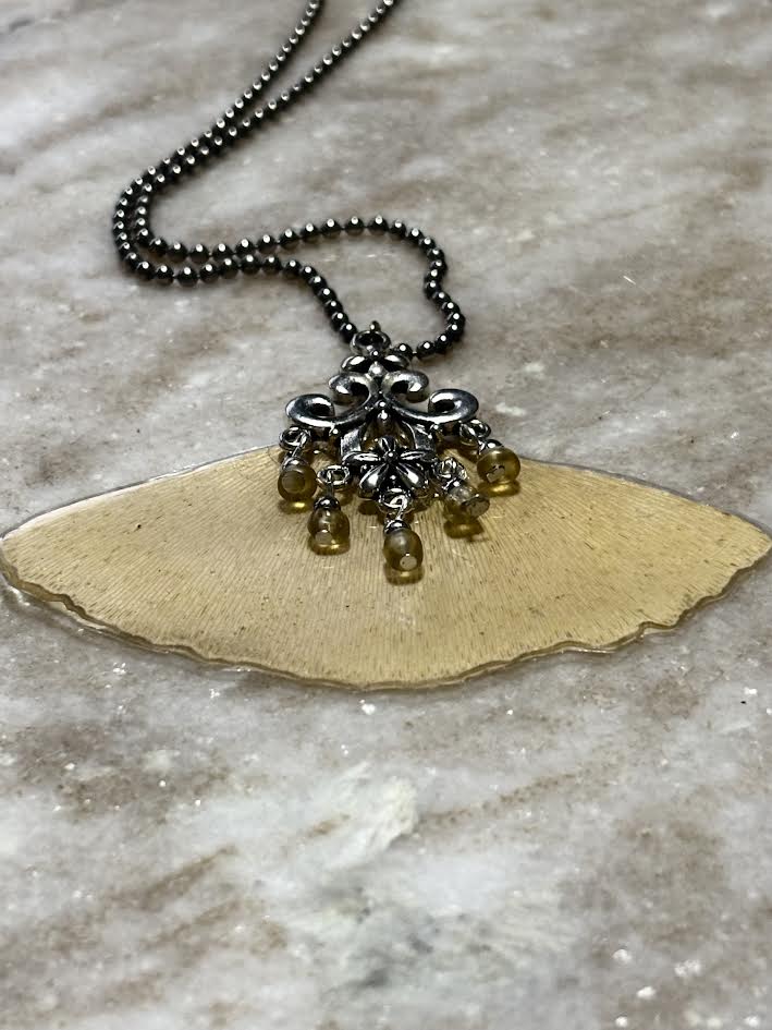 Ginkgo Fan Bloom Necklace