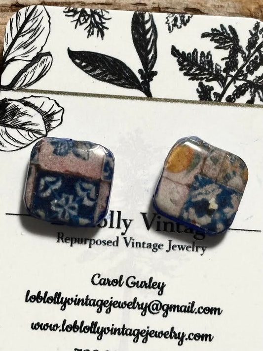 Mediterranean Mosaic Studs