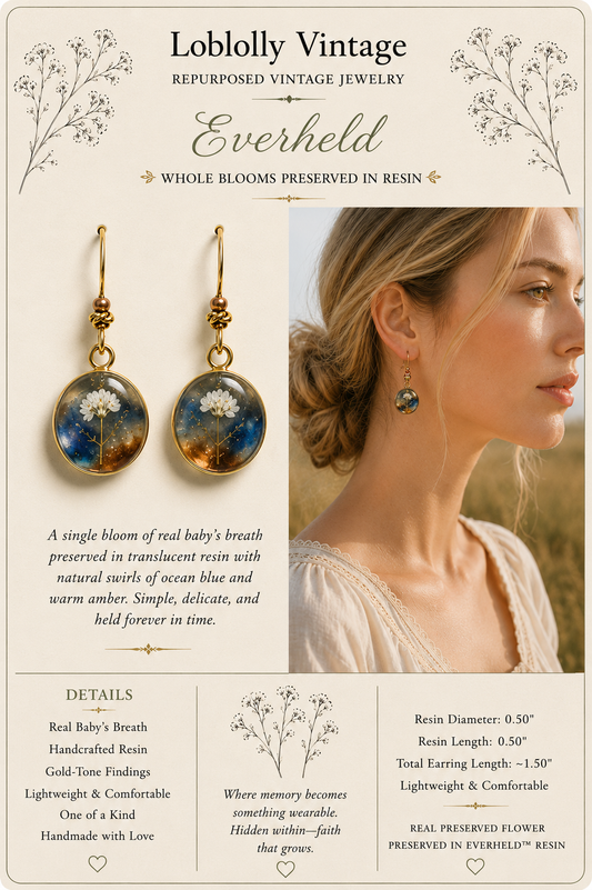 Ocean & Amber Whispers Earrings