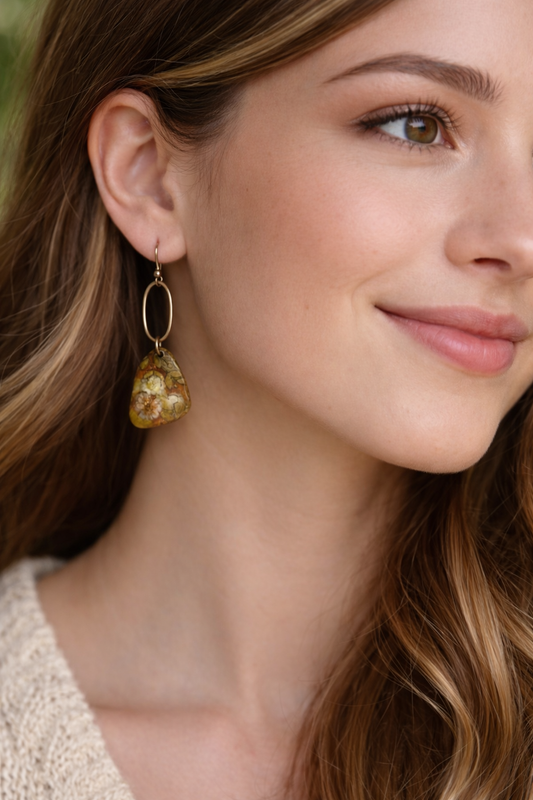 Baby’s Breath Botanical Clay Earrings