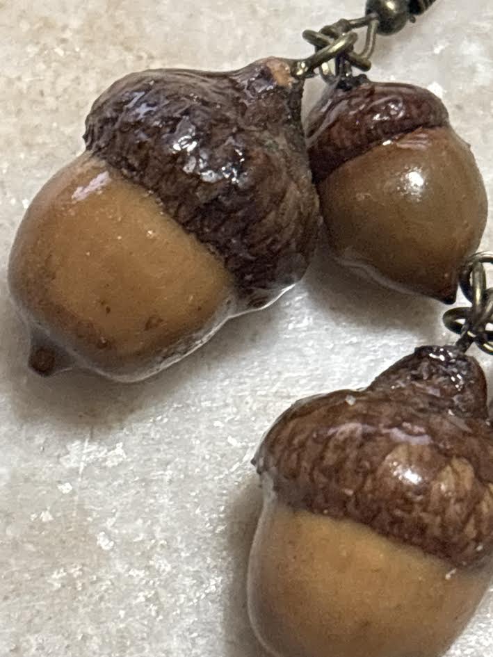 Woodland Acorn Drop Earrings
