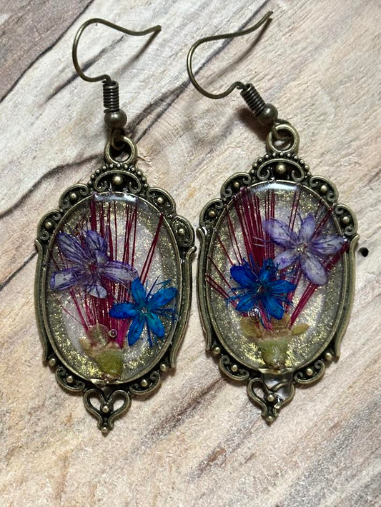 Crimson Meadowlight Earrings