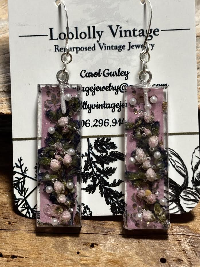Blushing Lavender Garden Earrings