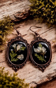 Wildflower Cameo Earrings