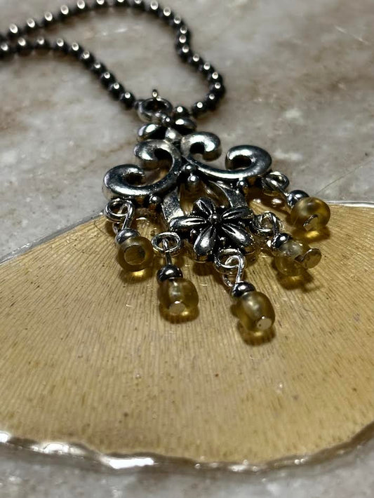 Ginkgo Fan Bloom Necklace