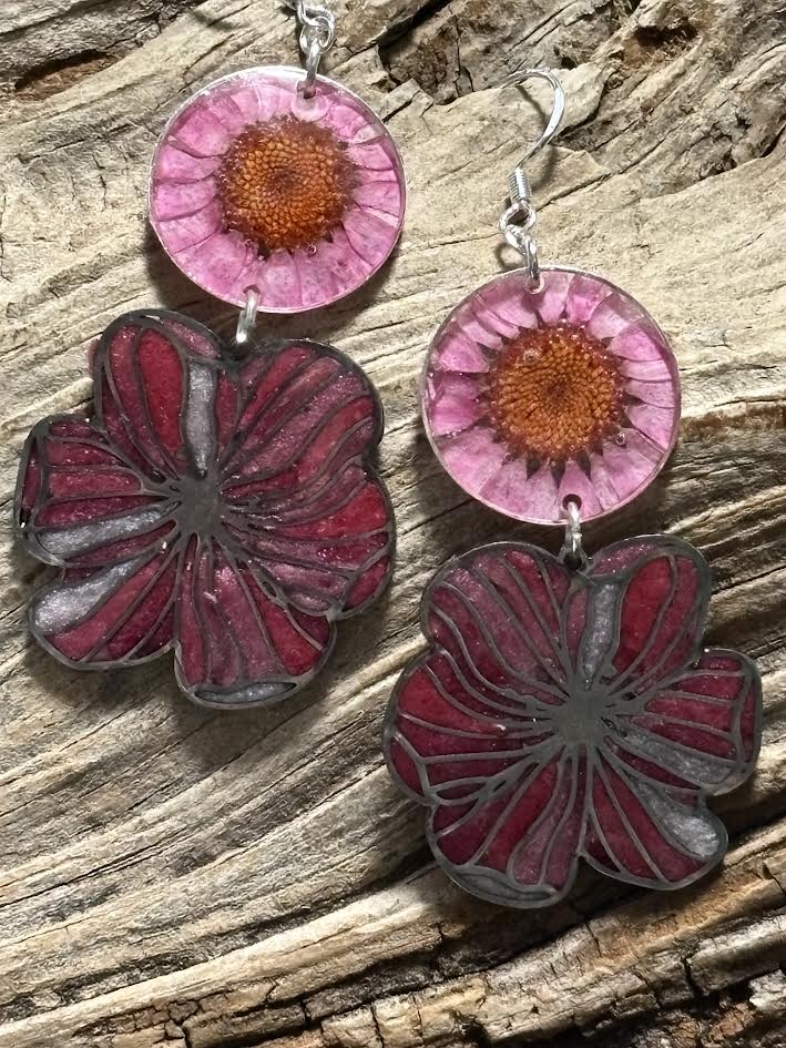 Blushing Bloom Drop Earrings