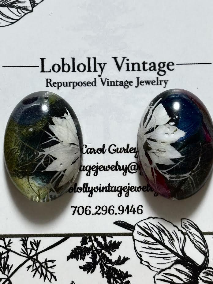 Larkspur Night Bloom Studs
