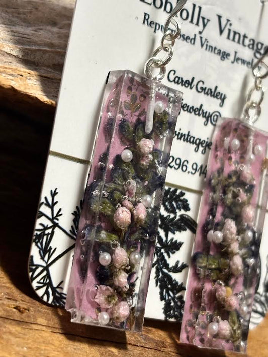 Blushing Lavender Garden Earrings