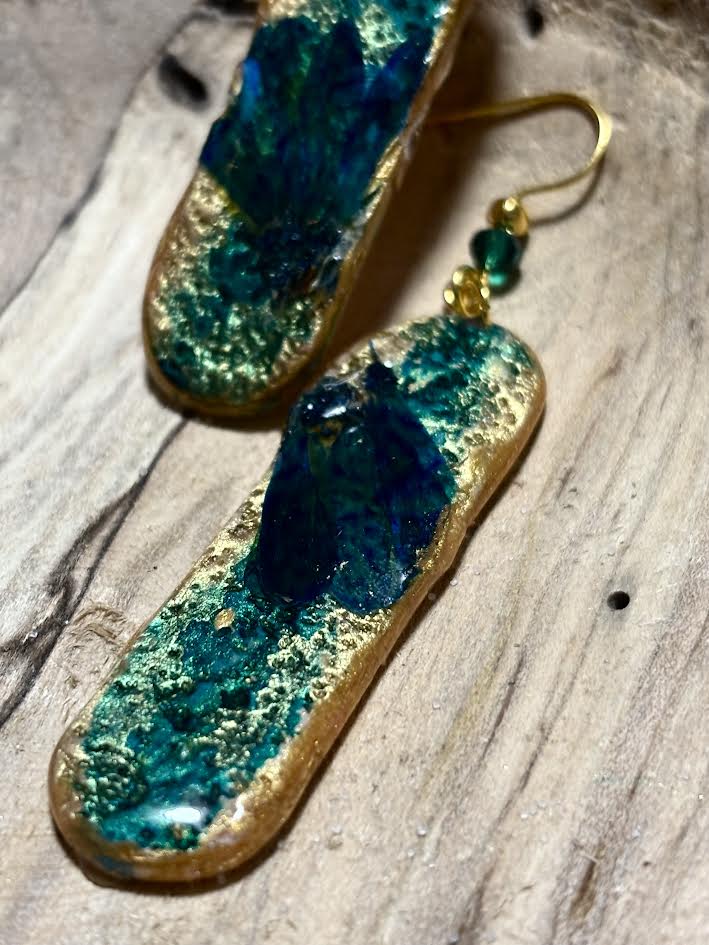 Abyssal Drift Clay Drop Earrings