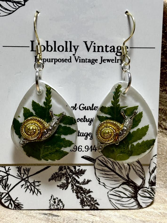 Woodland Snail Earrings