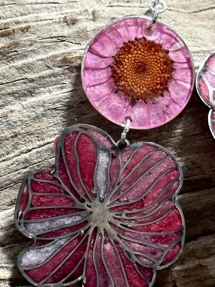 Blushing Bloom Drop Earrings