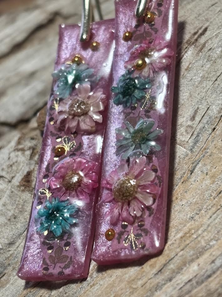 Rosy Meadow Blooms Earrings