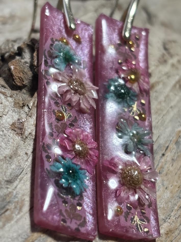 Rosy Meadow Blooms Earrings