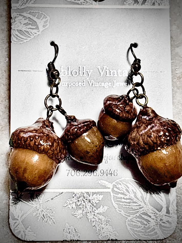 Woodland Acorn Drop Earrings