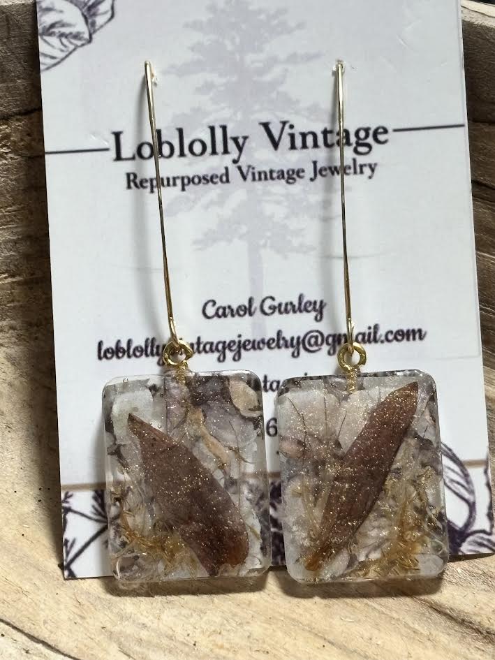 Gilded Meadow Enchanted Keywing Earrings