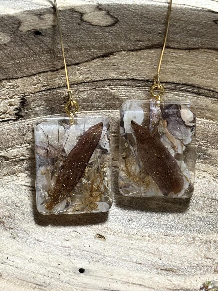 Gilded Meadow Enchanted Keywing Earrings