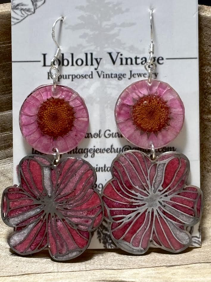 Blushing Bloom Drop Earrings