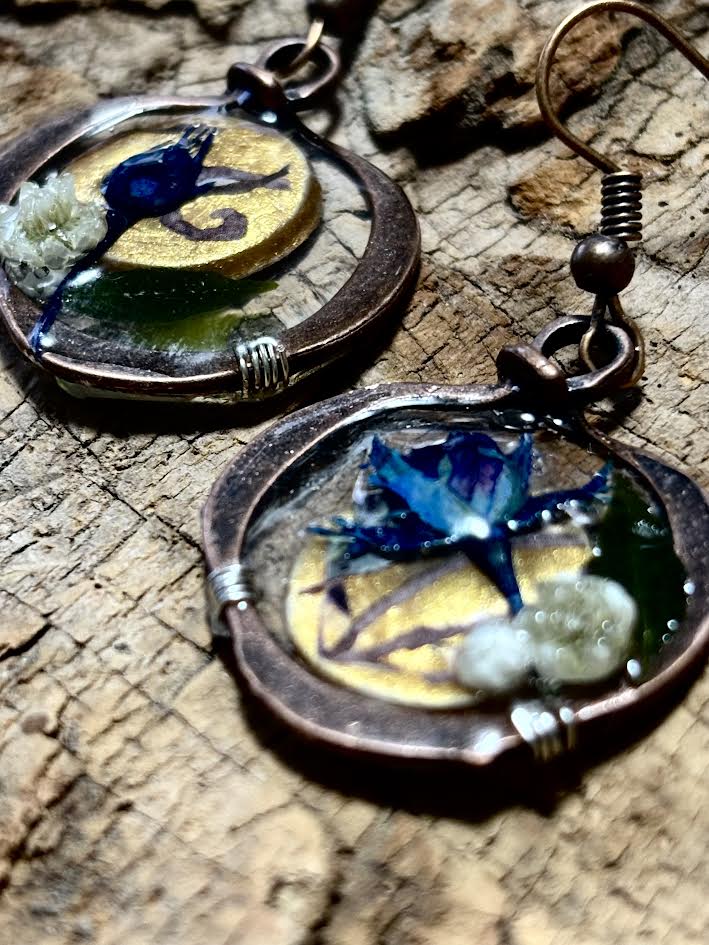 Midnight Bloom Earrings