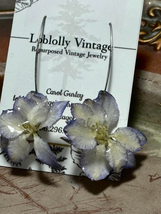 Lavender Larkspur Everheld Earrings