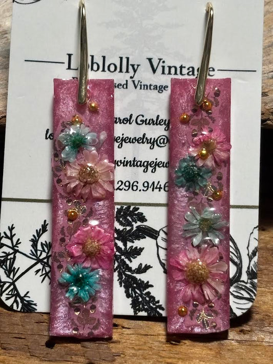 Rosy Meadow Blooms Earrings