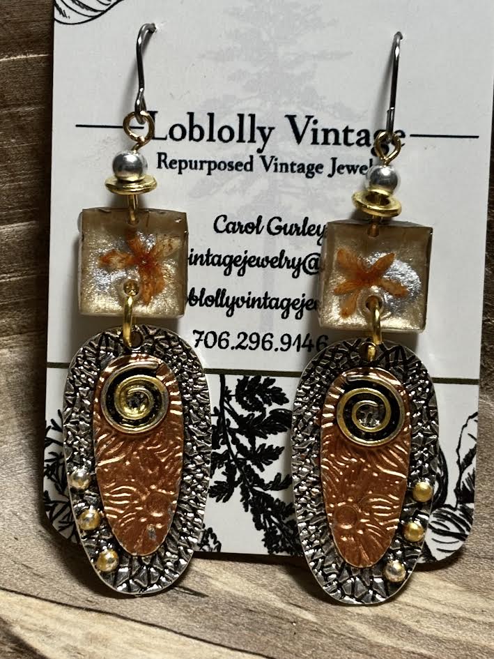 Sandalwood Relic Earrings