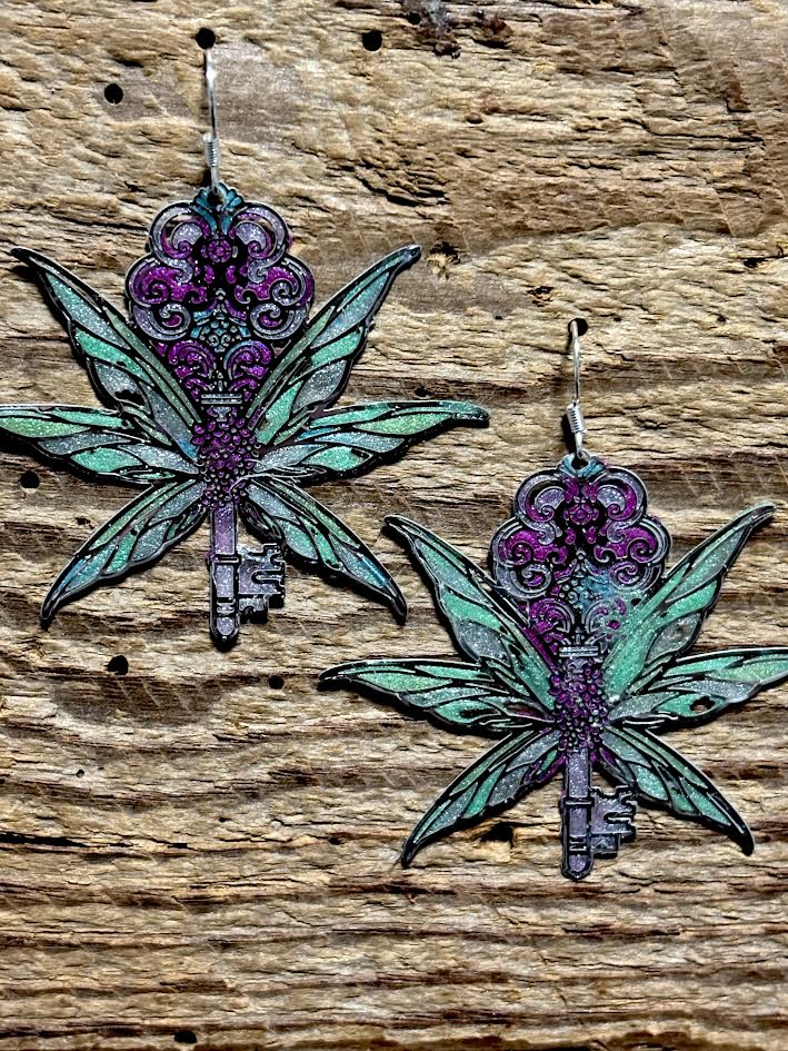 Gilded Meadow Enchanted Keywing Earrings