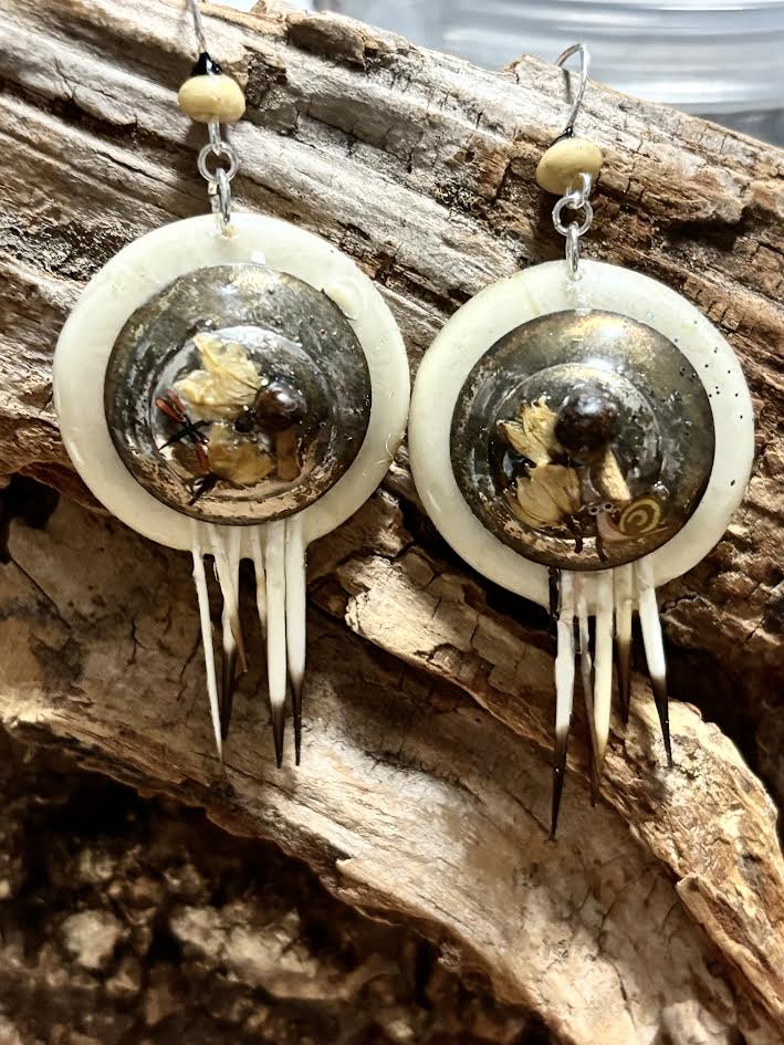 Forest Relic Mushroom Earrings