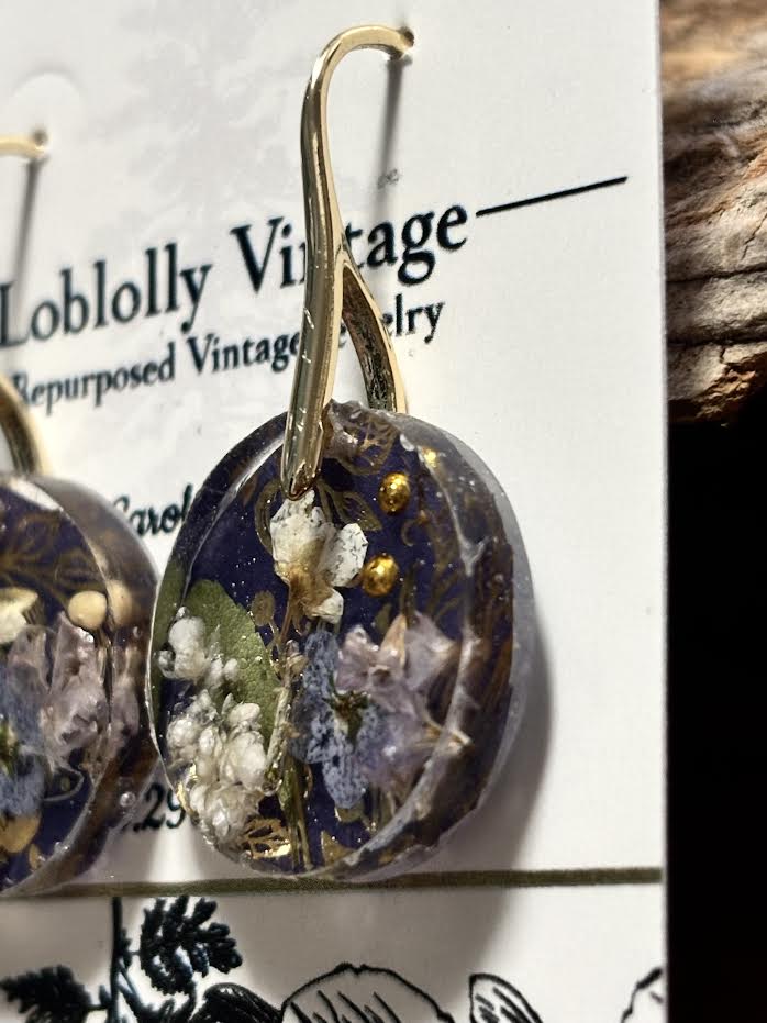 Violet Garden Botanical Earrings