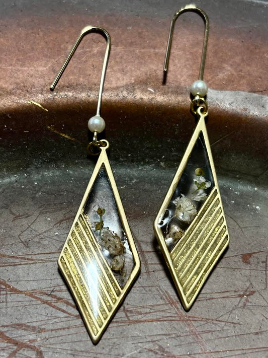 Golden Fieldframe Earrings