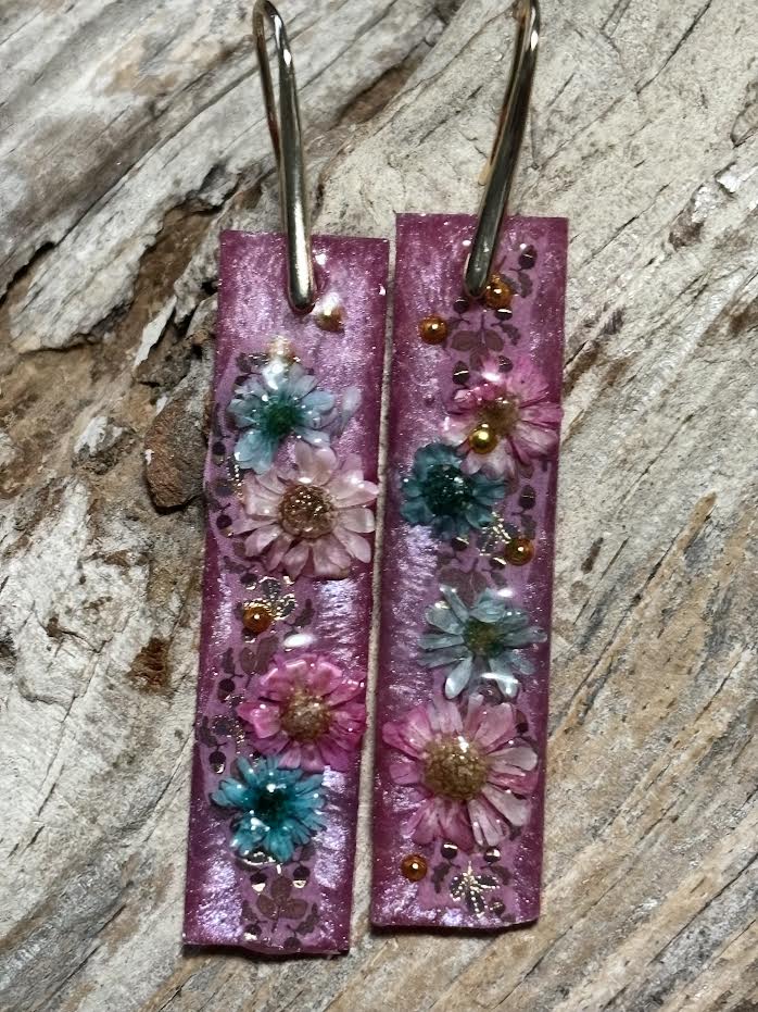 Rosy Meadow Blooms Earrings