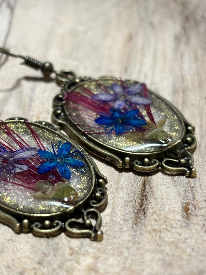 Crimson Meadowlight Earrings