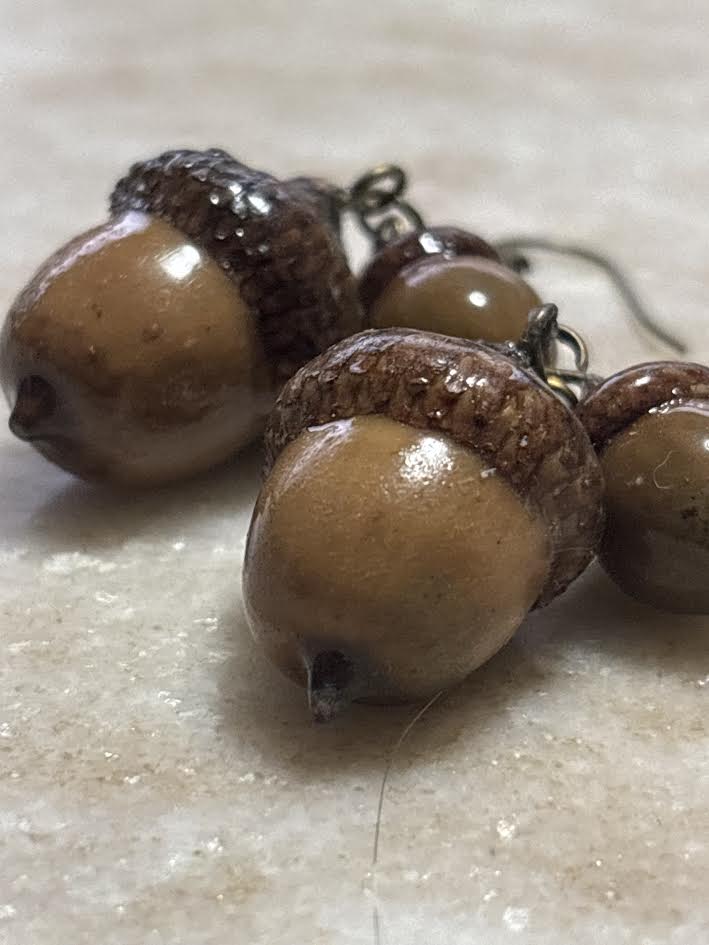Woodland Acorn Drop Earrings