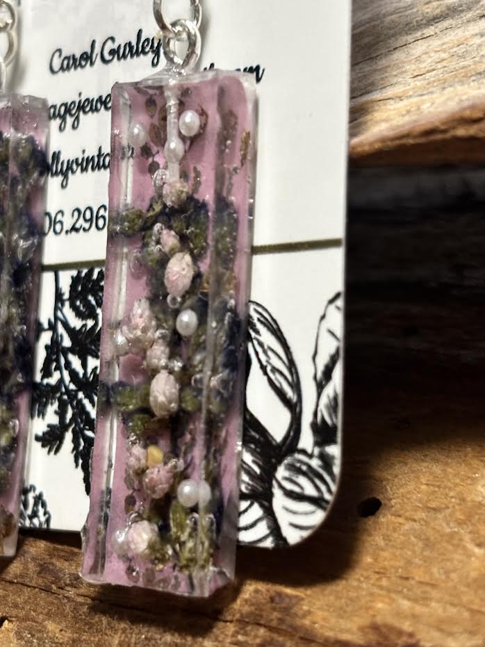 Blushing Lavender Garden Earrings