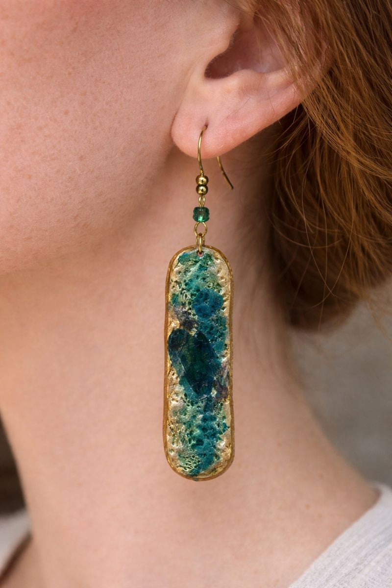 Abyssal Drift Clay Drop Earrings