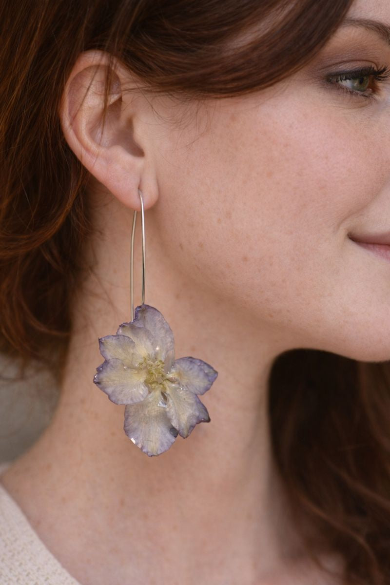 Lavender Larkspur Everheld Earrings