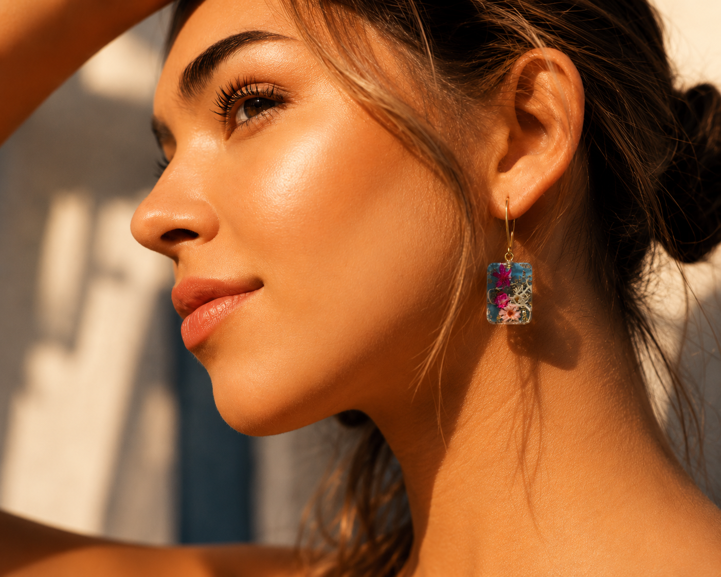 Washi Meadow Botanical Earrings