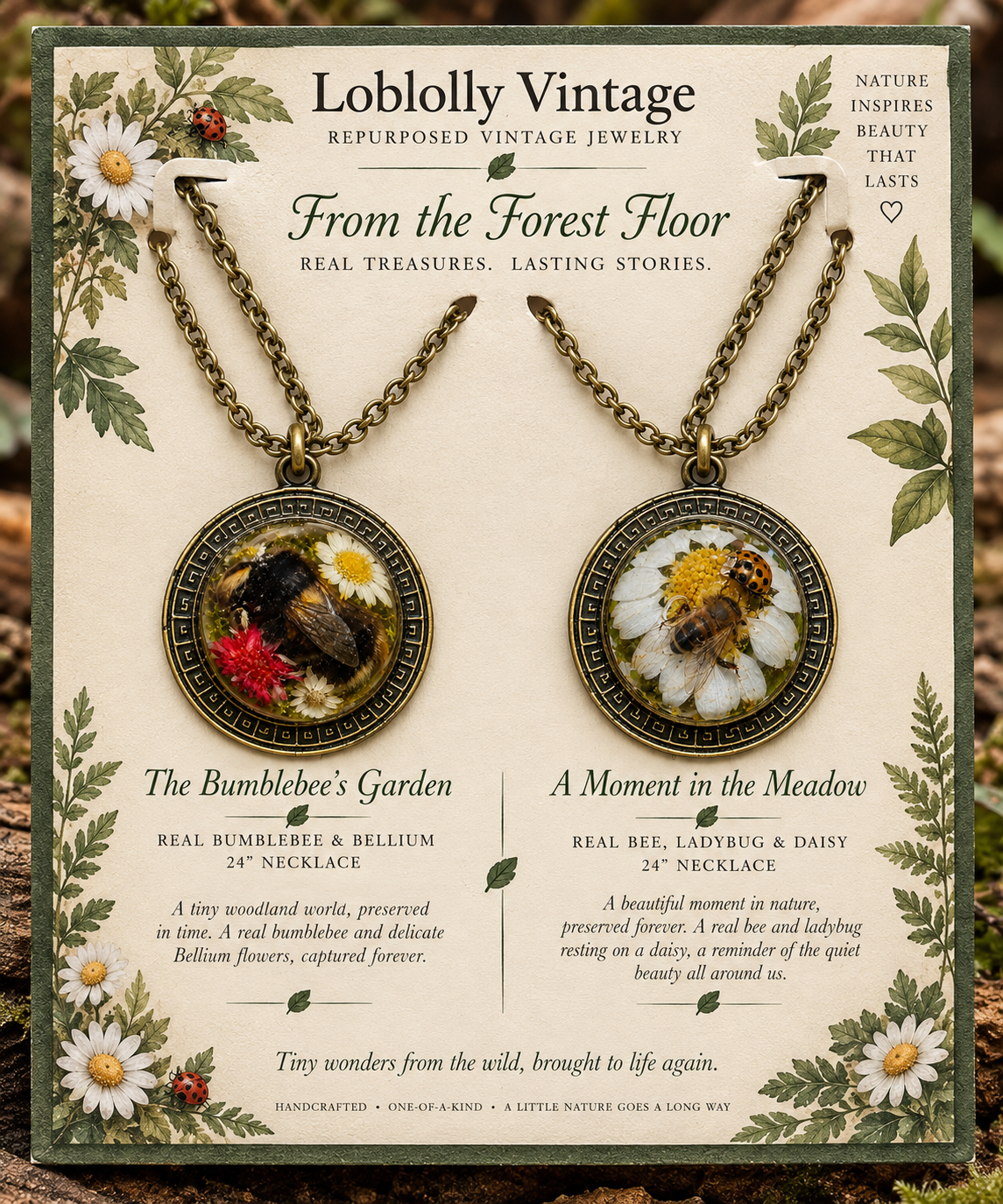 Little Wonders of the Wild Necklaces