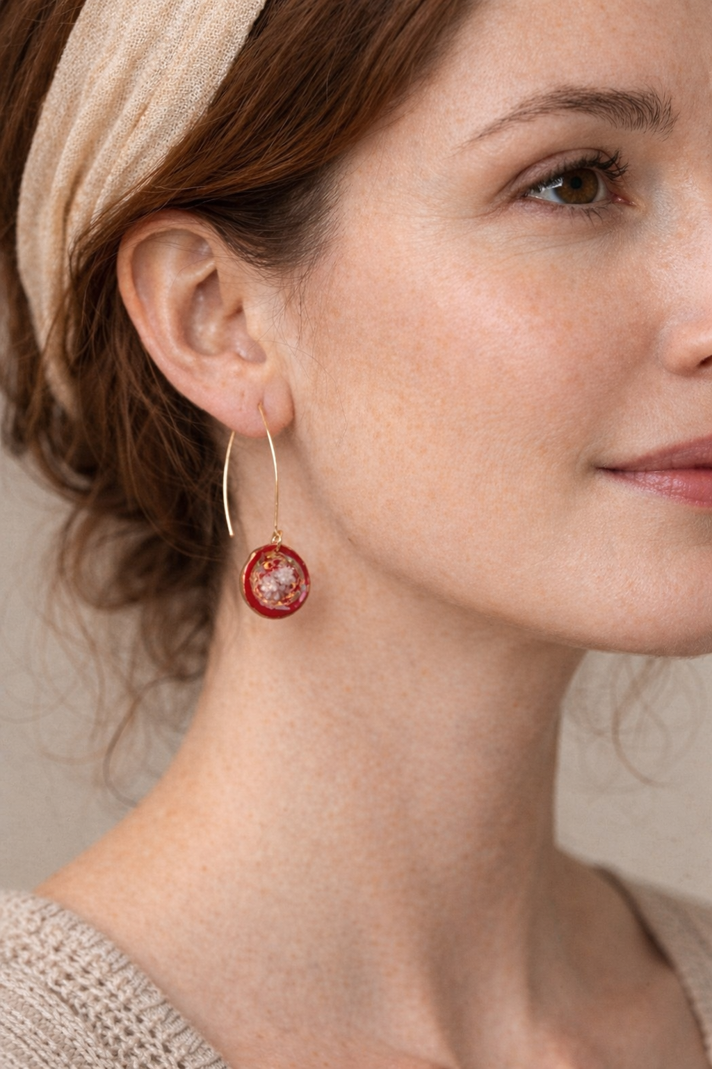 Pigment & Petal Drop Earring