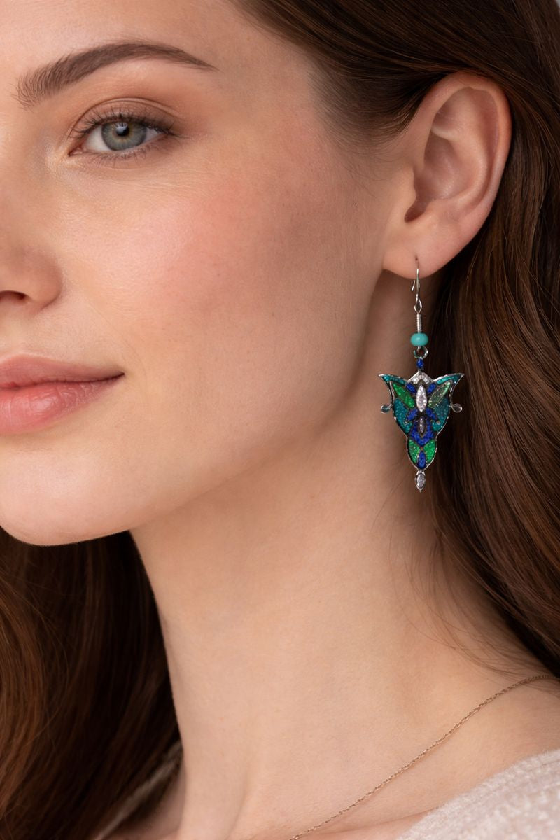 Verdant Glow Drop Earrings