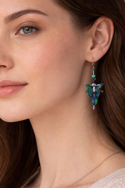 Verdant Glow Drop Earrings