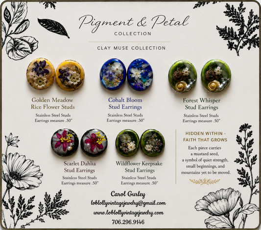 Pigment & Petal Stud Earrings