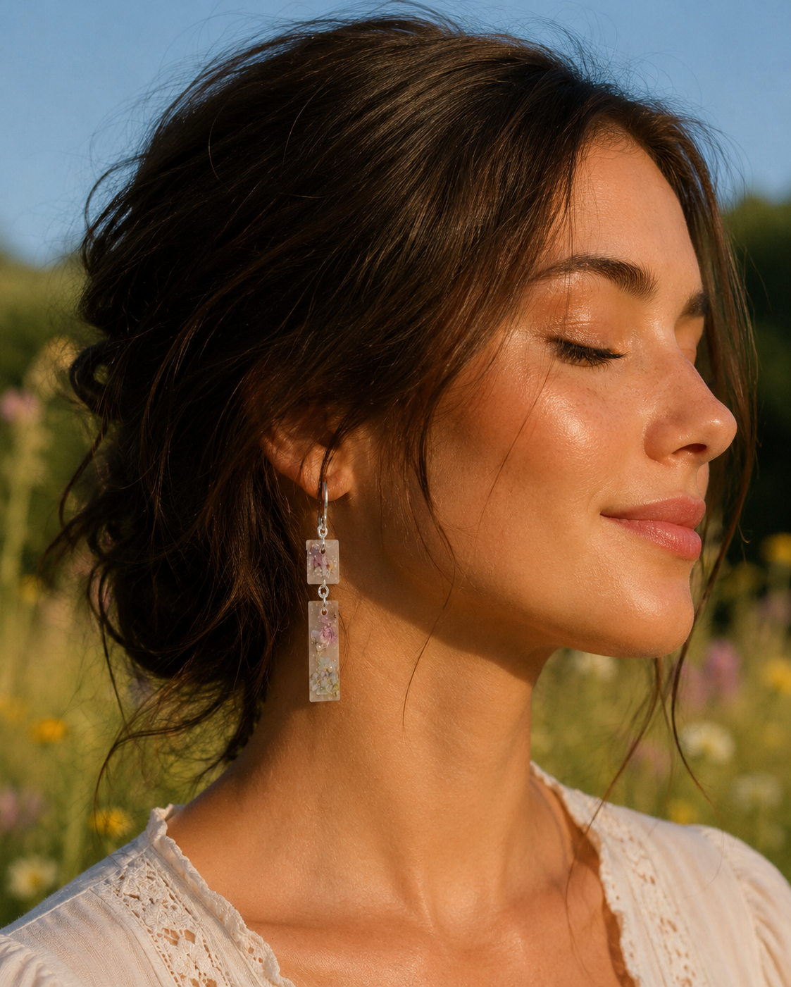 Soft Meadow Light Earrings